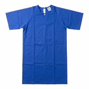 BATA MÉDICA PARA PACIENTE COLOR AZUL PLUMBAGO