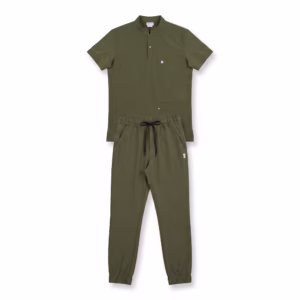 PIJAMA MÉDICA PARA CABALLERO ANTIFLUIDOS VERDE